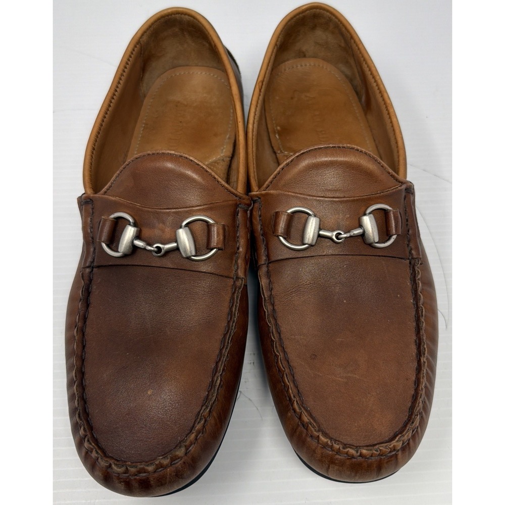 Allen Edmonds "SEBASTIAN"   Leather BIT Driving Loafers 11D Brown Preppy
